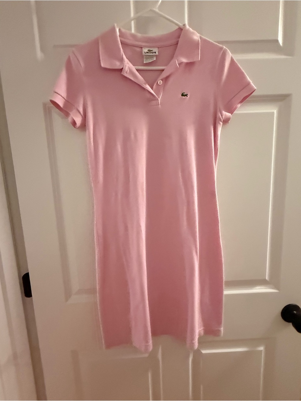 Size 38 Lacoste Pink Polo dress 👗